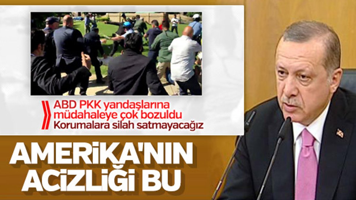 Erdoğan ABD'nin Türk korumalara dava açmasını eleştirdi