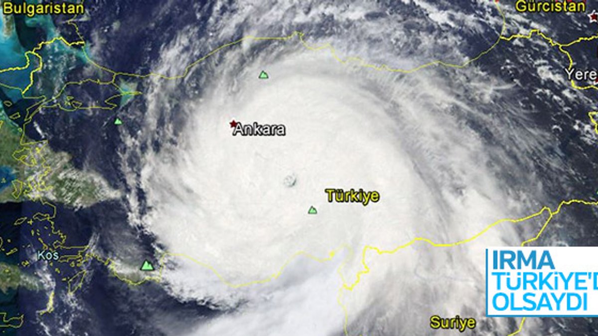 Irma kasırgası Türkiye'den geçseydi
