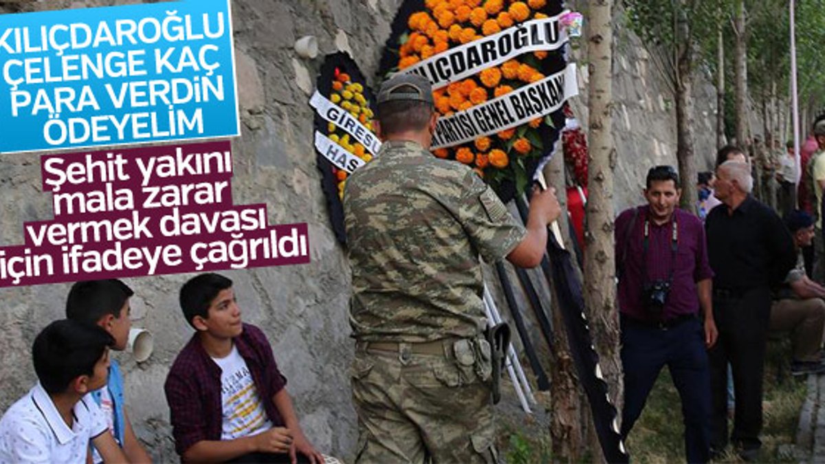 Kılıçdaroğlu'nun dava açtığı şehit yakını ifade verdi