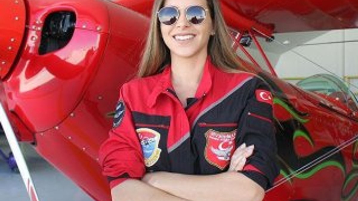 Kadın akrobasi pilotunun hedefi yurt dışı