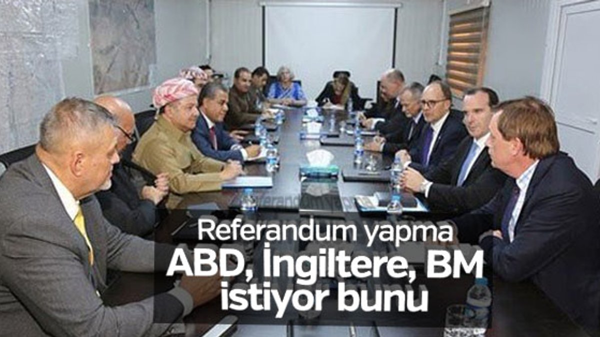 Barzani, ABD, İngiltere ve BM temsilcileriyle görüştü