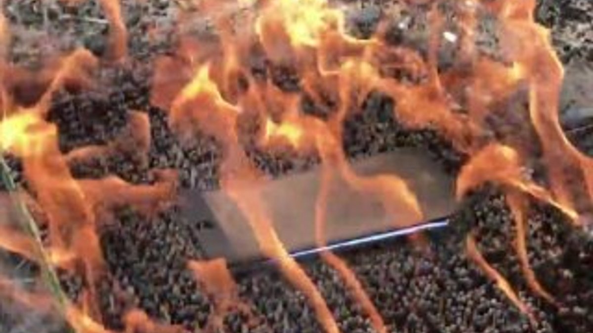iPhone 7 Plus'ı 5 bin kibritin üzerinde yaktılar