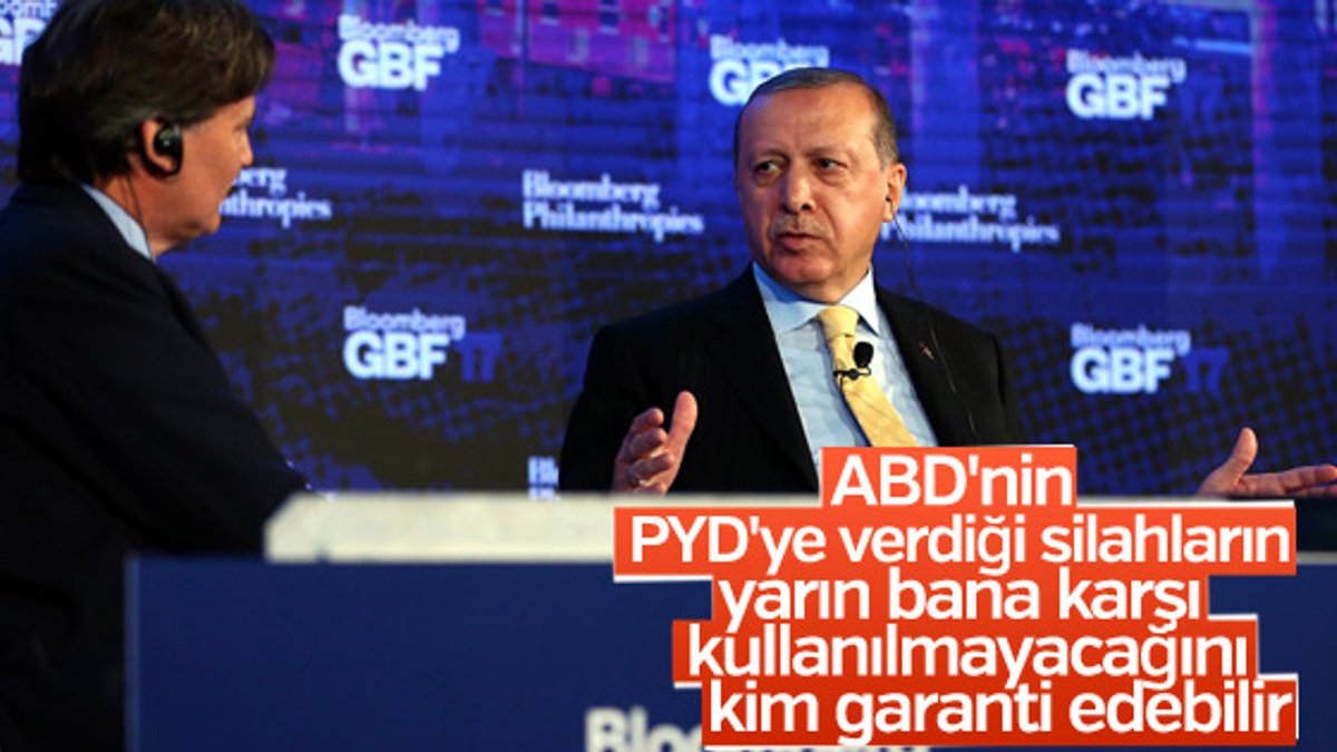 Erdoğan'dan ABD'ye PYD tepkisi