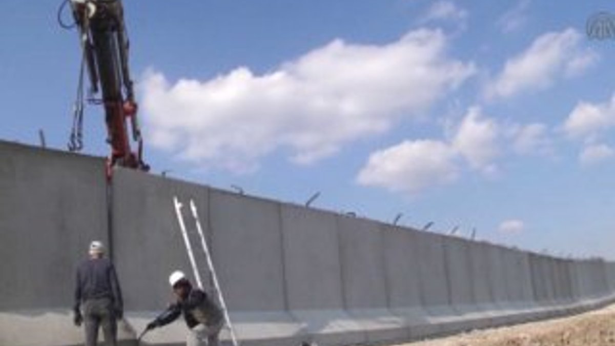 Suriye sınırındaki duvar ay sonunda bitiyor