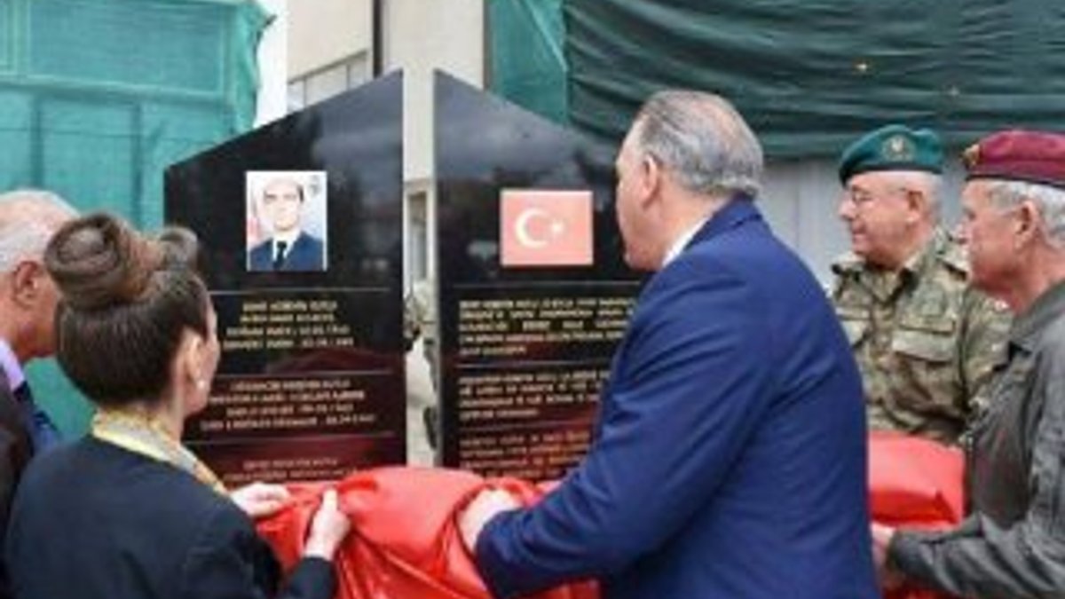 Kosova'da Türk şehit başçavuş için anıt yapıldı