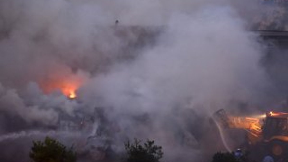 Mersin'de sanayi bölgesinde yangın
