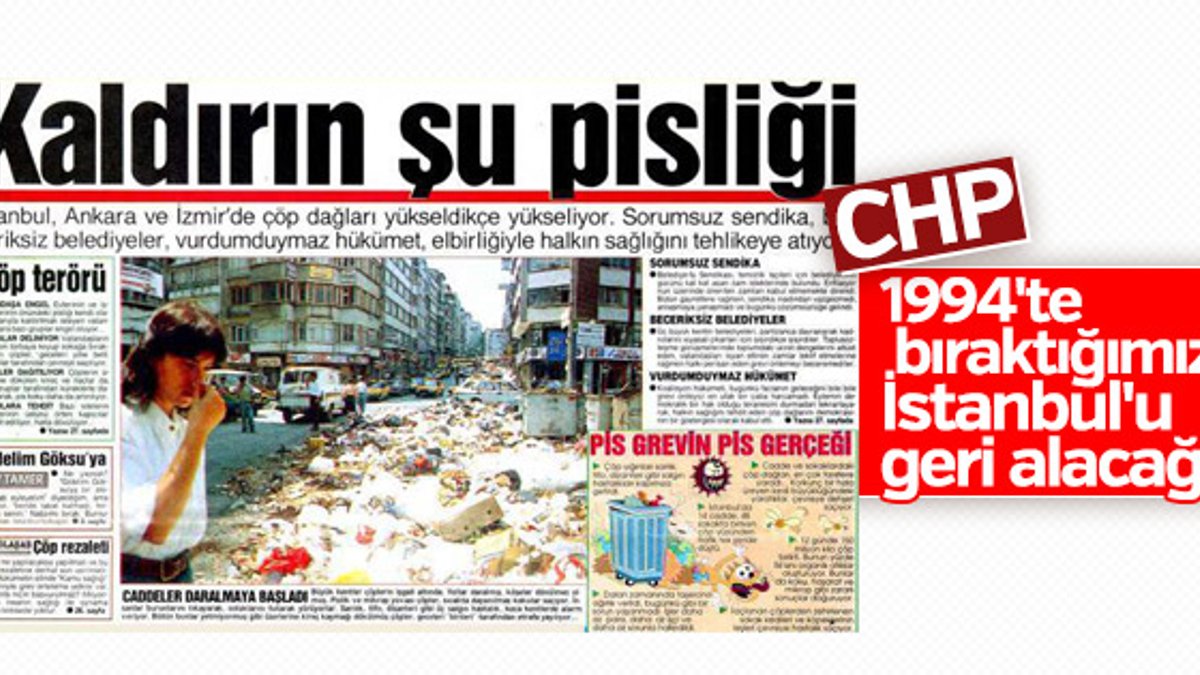 CHP, İstanbullulara yeniden travma yaşatmak istiyor