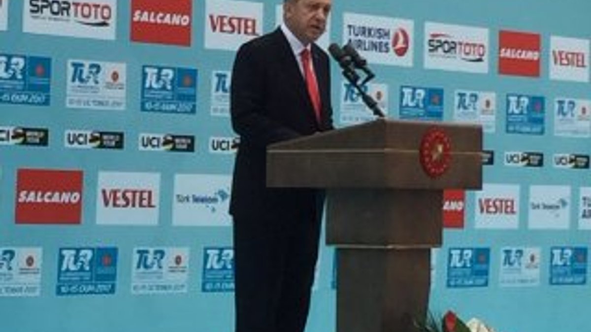 Erdoğan, Bisiklet Turu tanıtımında konuştu