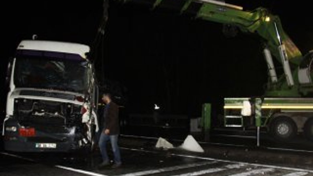 Çankırı'da LPG yüklü tanker devrildi
