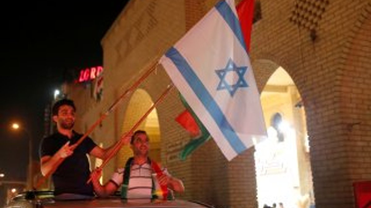 Erbil'de İsrail bayrağı sallayanlara Filistin uyarısı