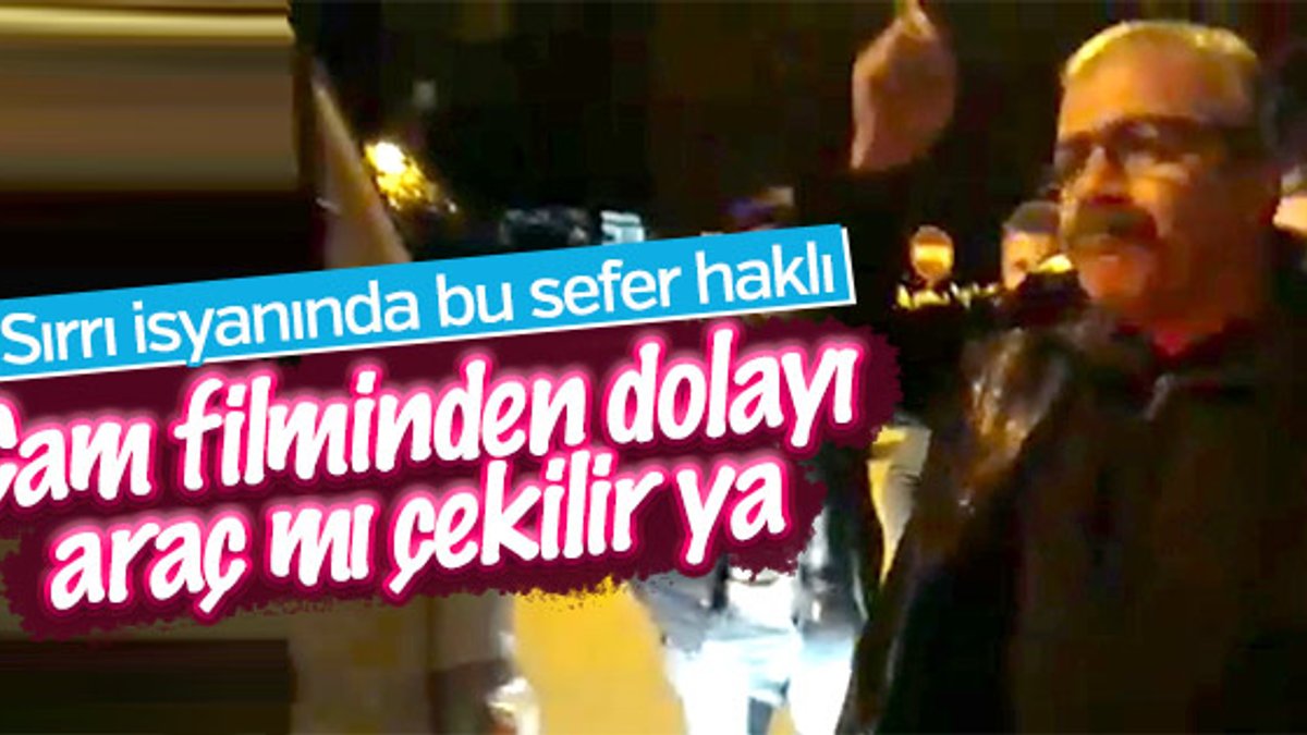 HDP'li Sırrı Süreyya Önder trafik polisleriyle tartıştı