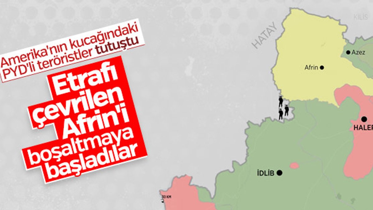 PKK Afrin'i boşaltıyor