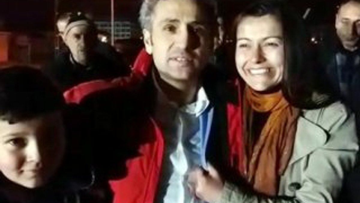 Erdoğan'a ulaşmak için ağaca çıkan kadının eşine tahliye