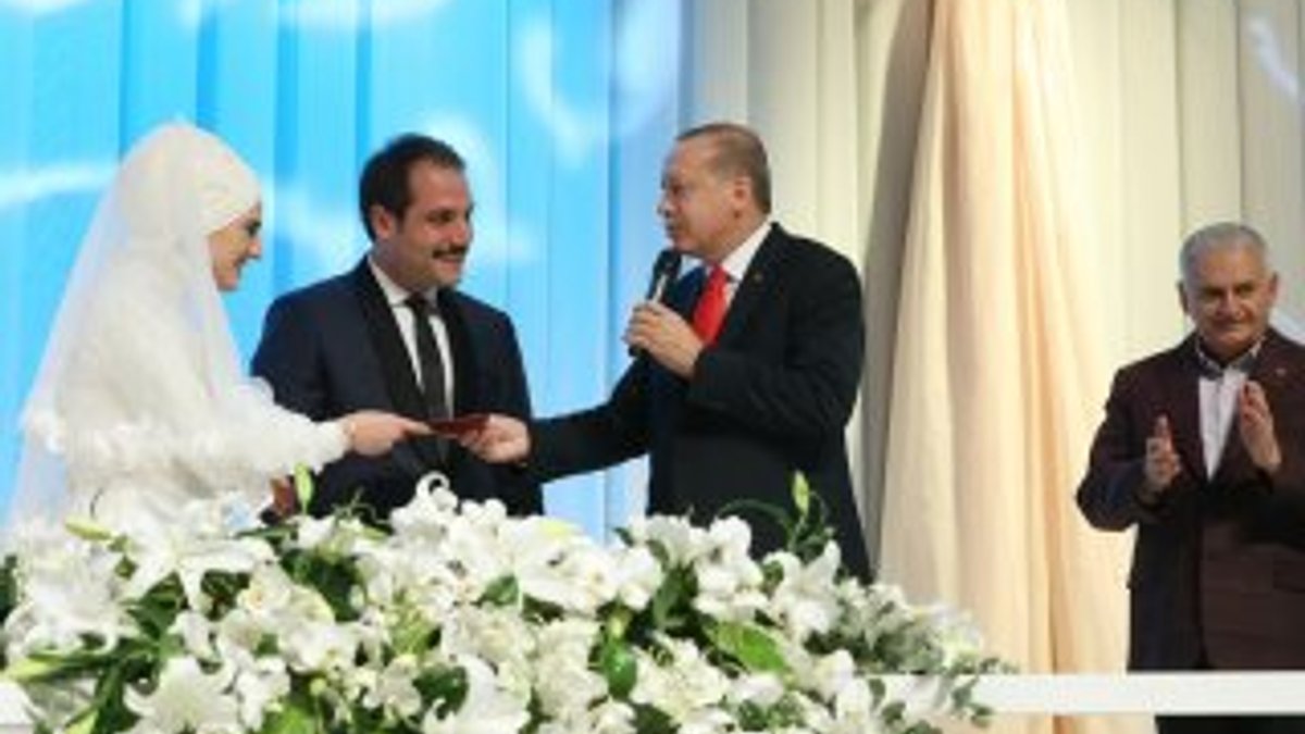 Erdoğan ve Yıldırım nikah şahidi oldu