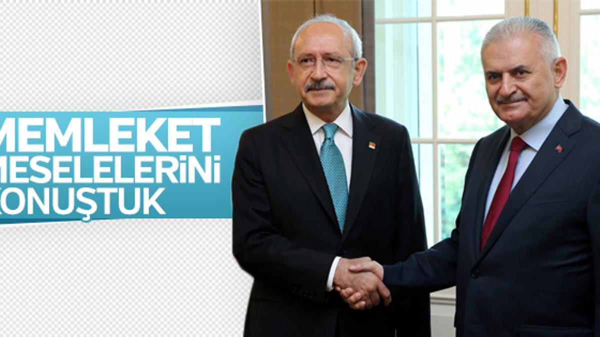 Meclis'te Başbakan Yıldırım - Kılıçdaroğlu görüşmesi