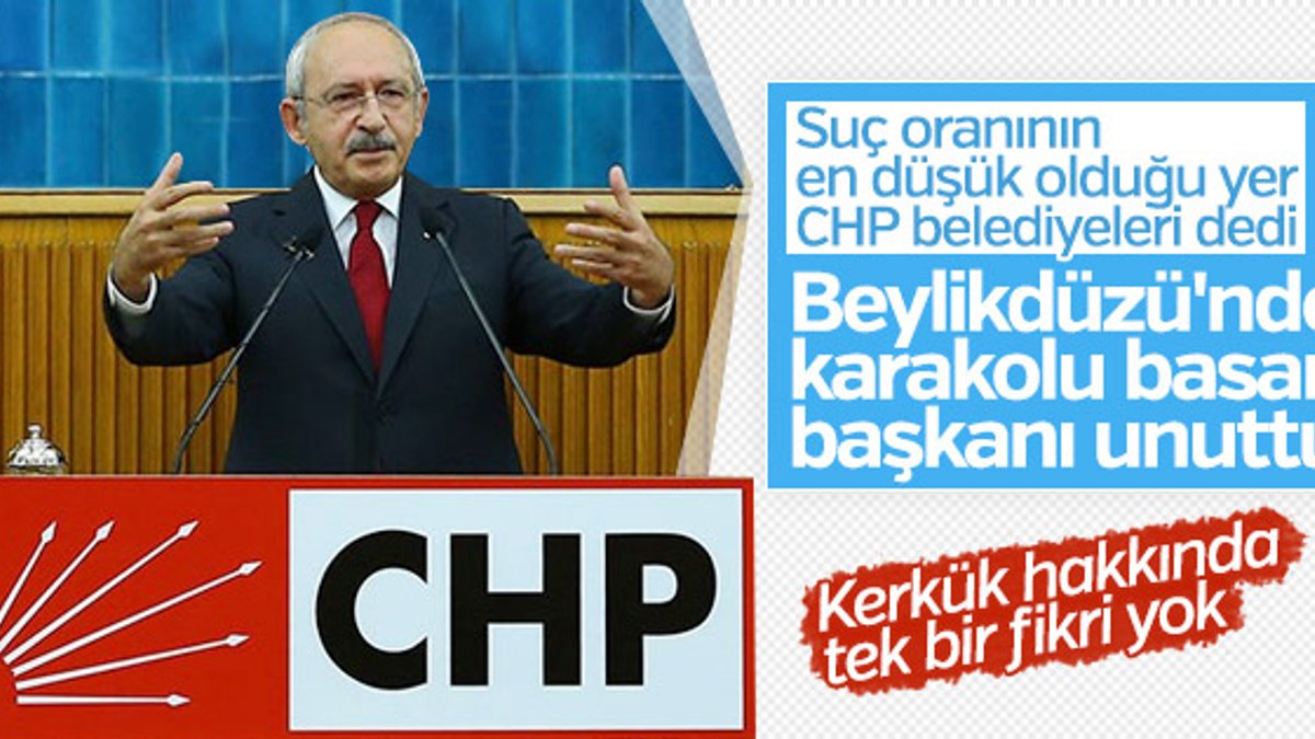 Kılıçdaroğlu'na göre CHP'li belediyelerde suç oranı düşük