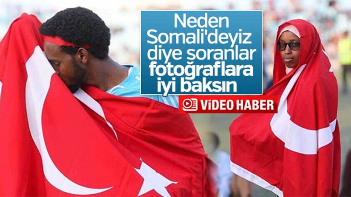 Somali'deki terör protestosunda Erdoğan sloganları