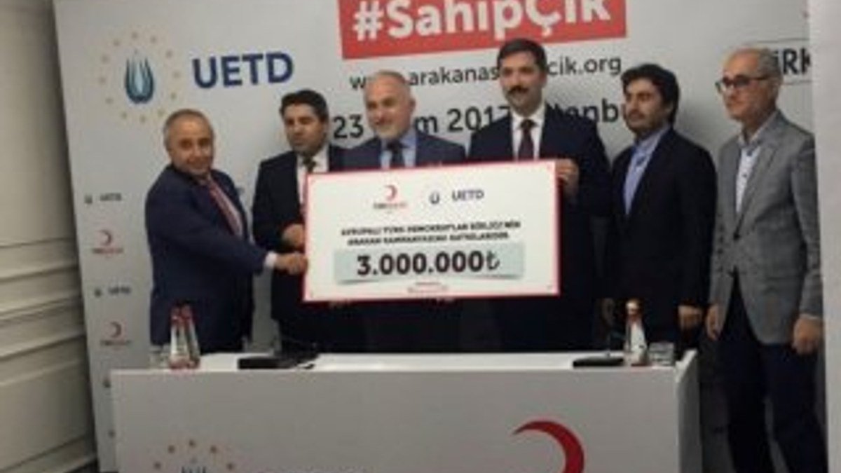 Avrupalı Türkler'den Kızılay'a 3 milyon TL bağış