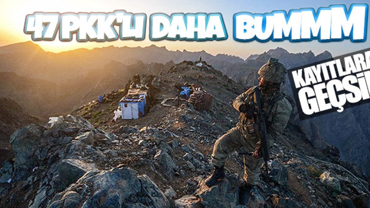 Zap'ta öldürülen PKK'lı sayısı 47'ye yükseldi