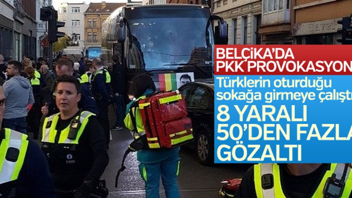 Belçika'da terör örgütü PKK yandaşları Türklere saldırdı
