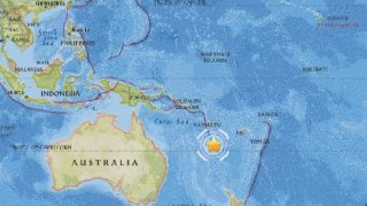 Pasifik ülkesi Yeni Kaledonya'da 6.6 büyüklüğünde deprem