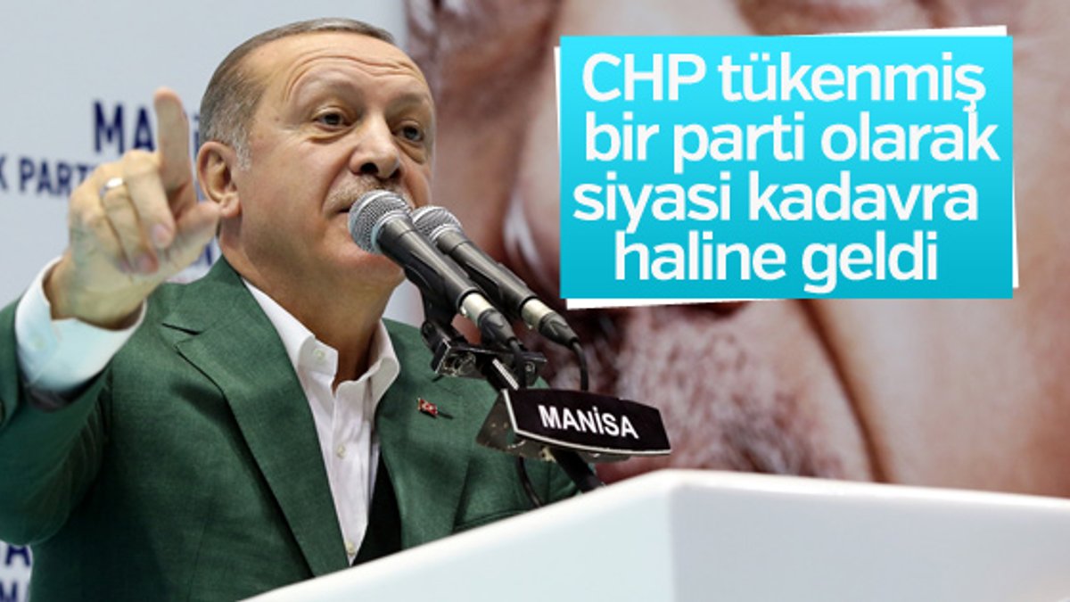 Cumhurbaşkanı'ndan CHP'ye tepki