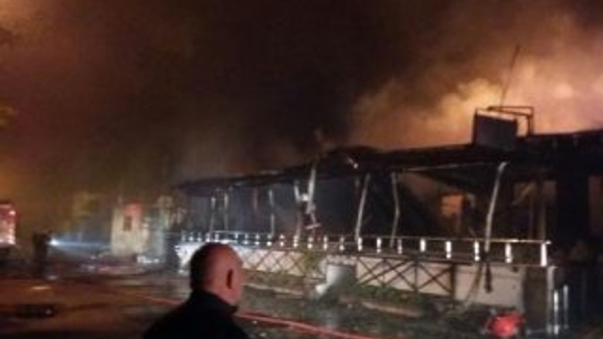 Poyrazköy'de yangın; ormana sıçramaması için büyük mücadele