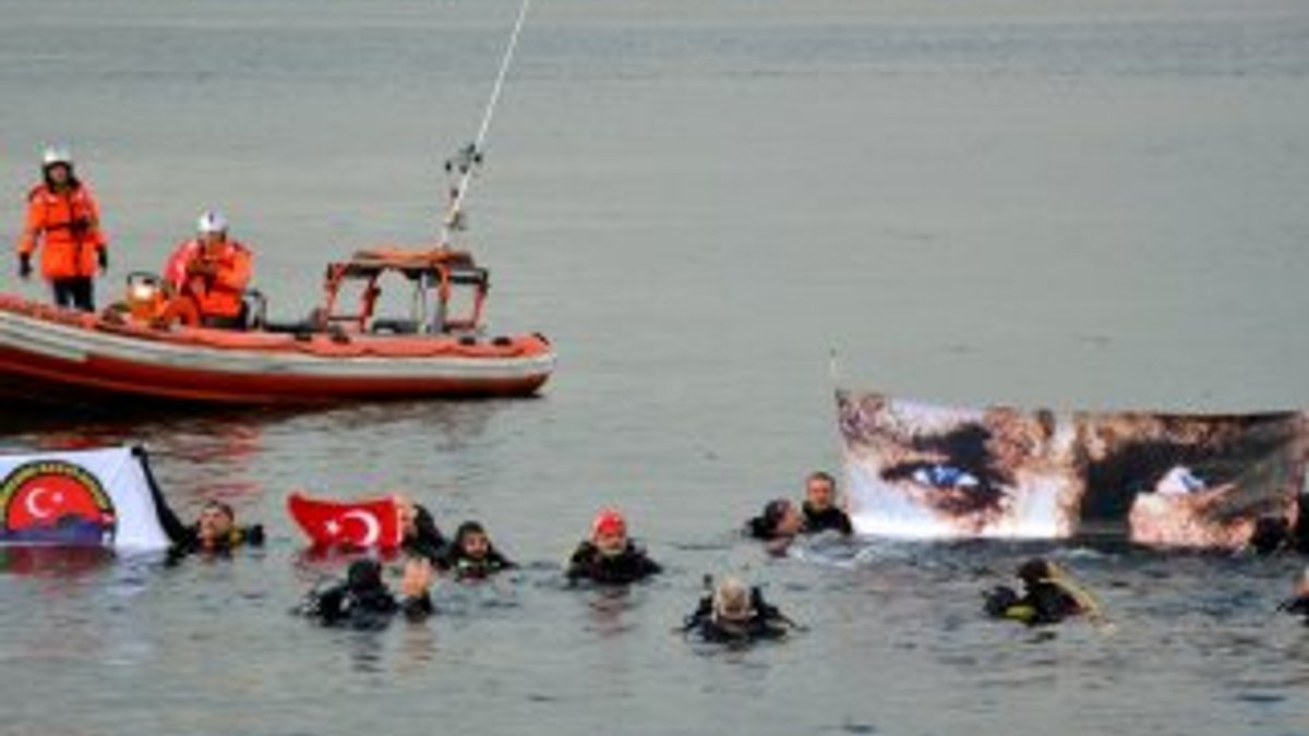'Atatürk’ün Gözleri' tablosunu su altından yüzeye çıkardılar
