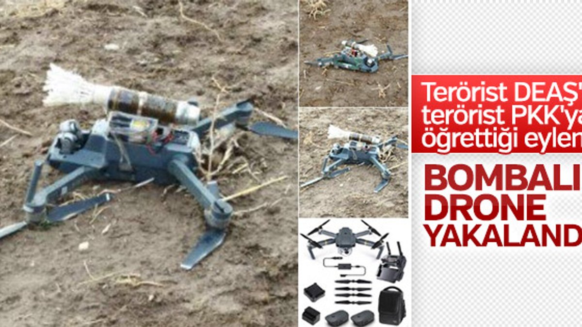 PKK'lı teröristlerin bombalı drone'u ele geçirildi