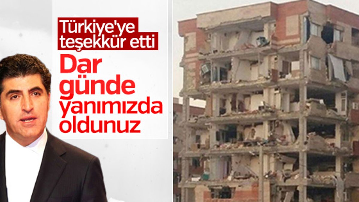 Neçirvan Barzani'den Türkiye'ye teşekkür