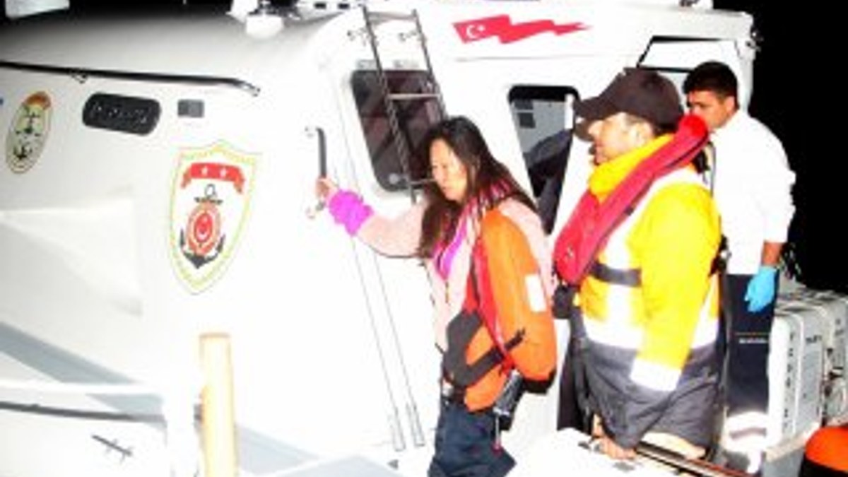 Fethiye'de batan yelkenlideki 4 kişi kurtarıldı