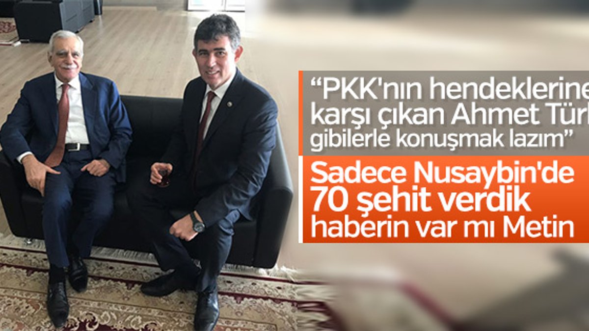 Metin Feyzioğlu Ahmet Türk'le buluştu