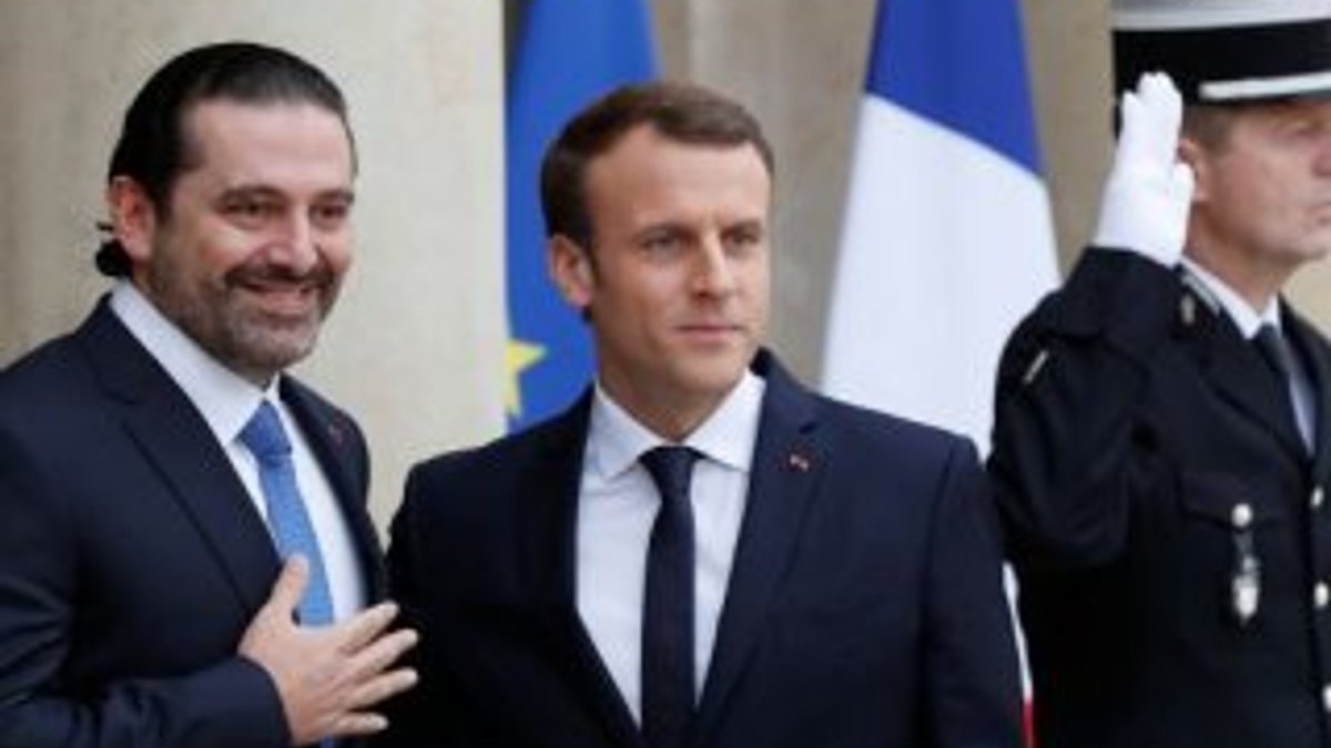 Fransa Cumhurbaşkanı Macron Hariri'yi ağırladı