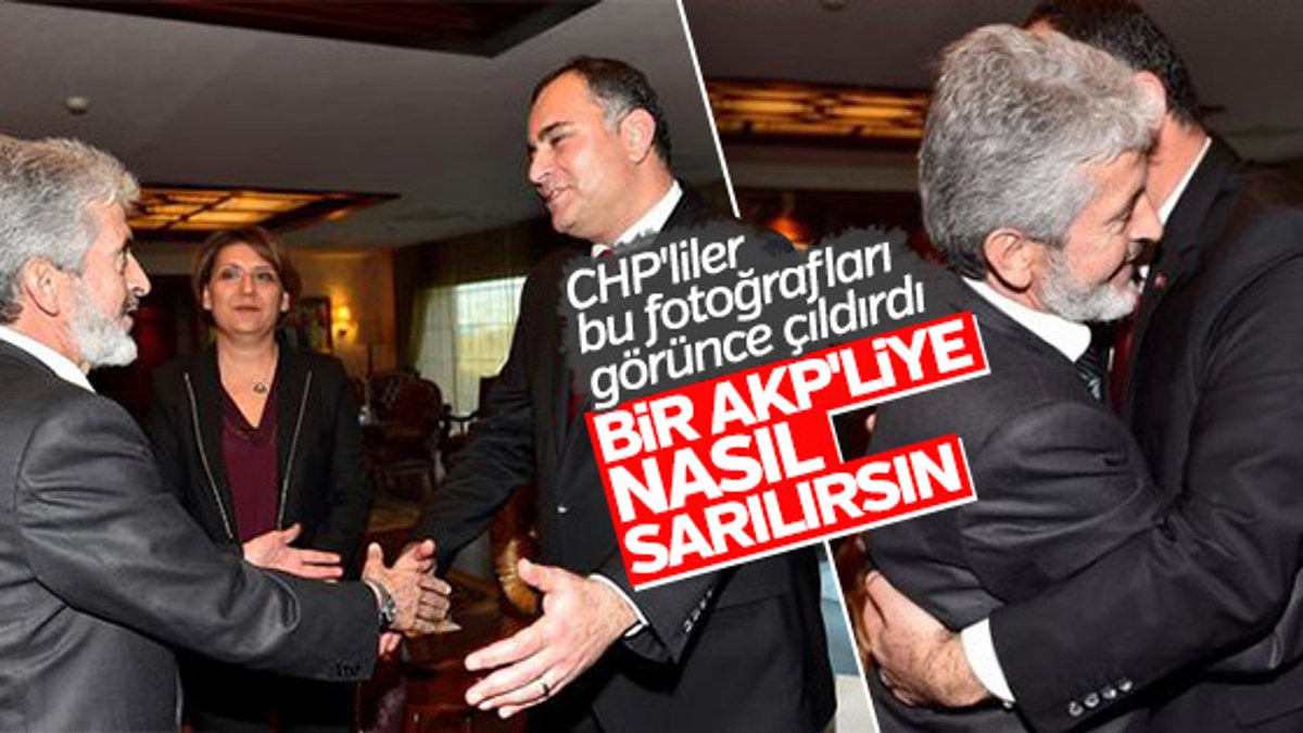 AK Parti ve CHP'li belediye başkanı sarıldı, tepki geldi