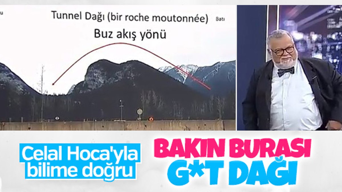 Canlı yayında Tunnel Dağı popoya benzetildi