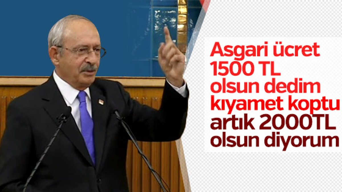 Kılıçdaroğlu'nun asgari ücret teklifi