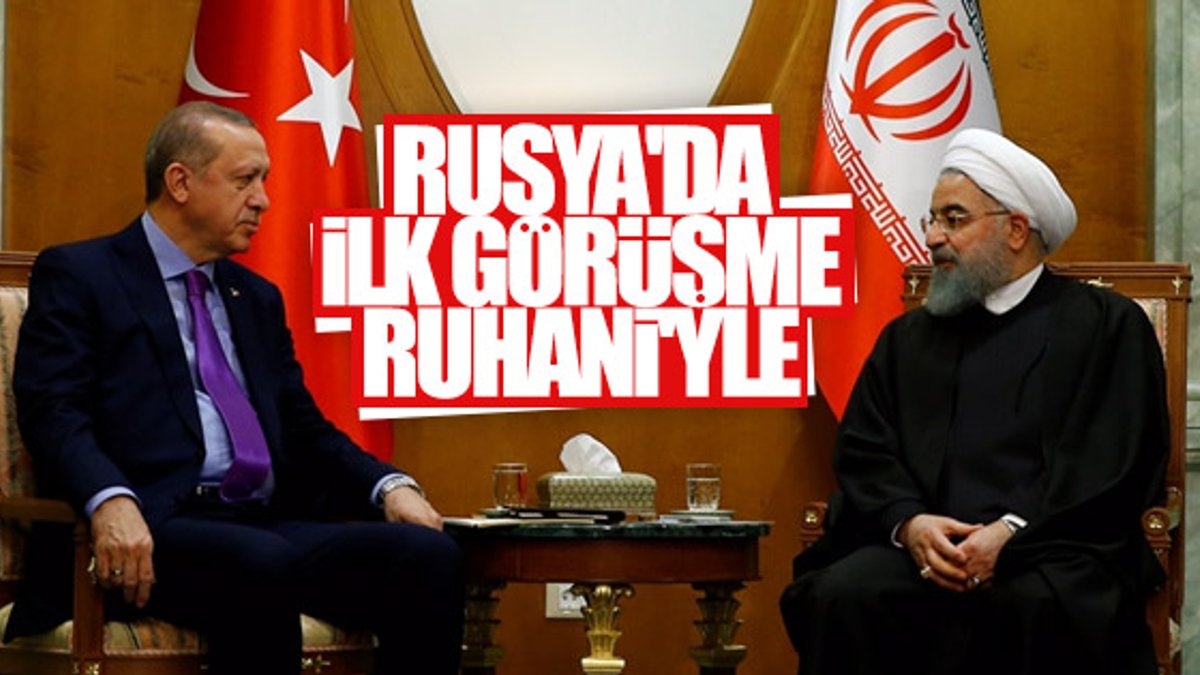 Erdoğan ve Ruhani görüşmesi Soçi'de başladı