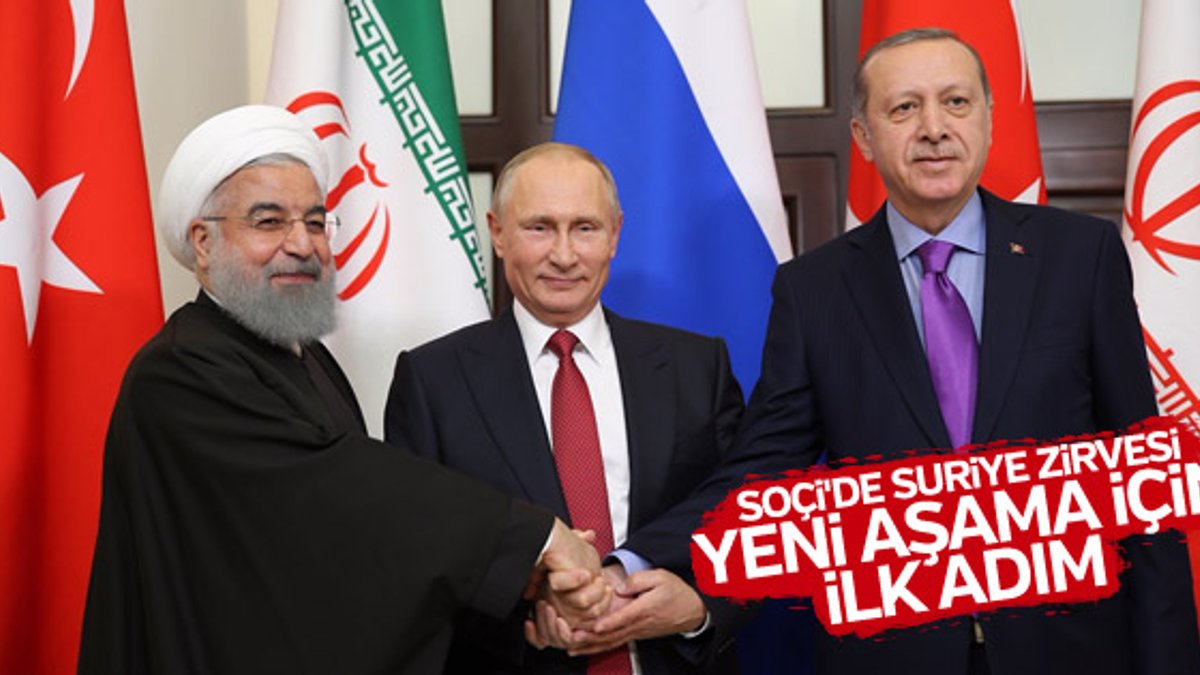 Soçi'de Erdoğan, Ruhani, Putin zirvesi