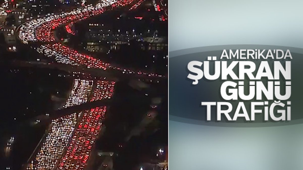Şükran Günü'nde Los Angeles trafiği kilitlendi