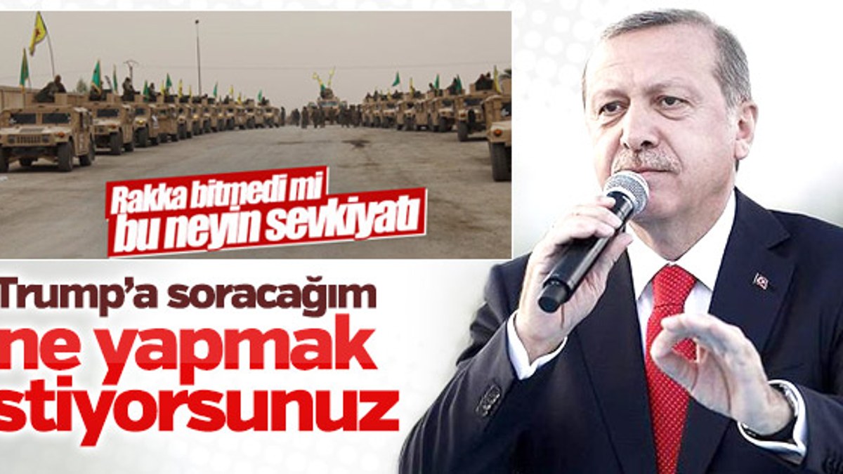 Erdoğan PKK/PYD'ye desteği Trump'a soracak