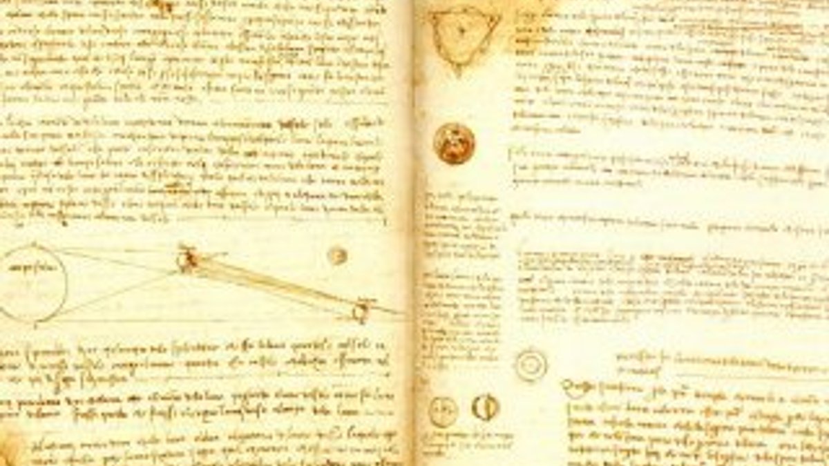 Da Vinci'nin el yazmaları İtalya'da sergilenecek