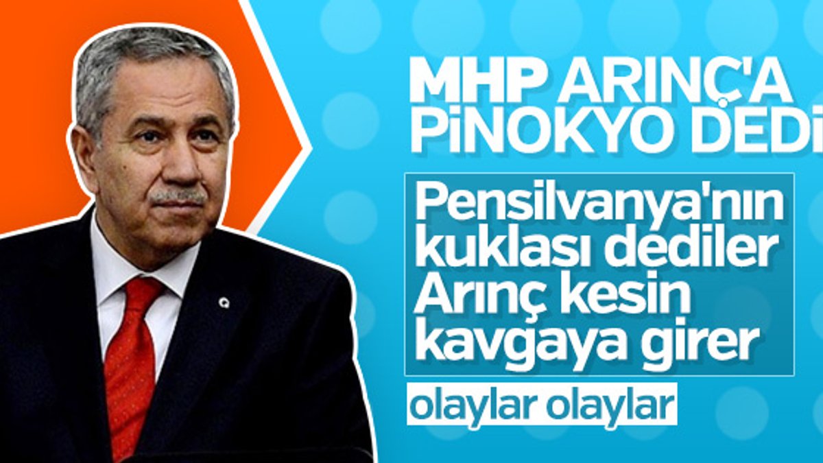 MHP'li Büyükataman Arınç'a Pinokyo dedi