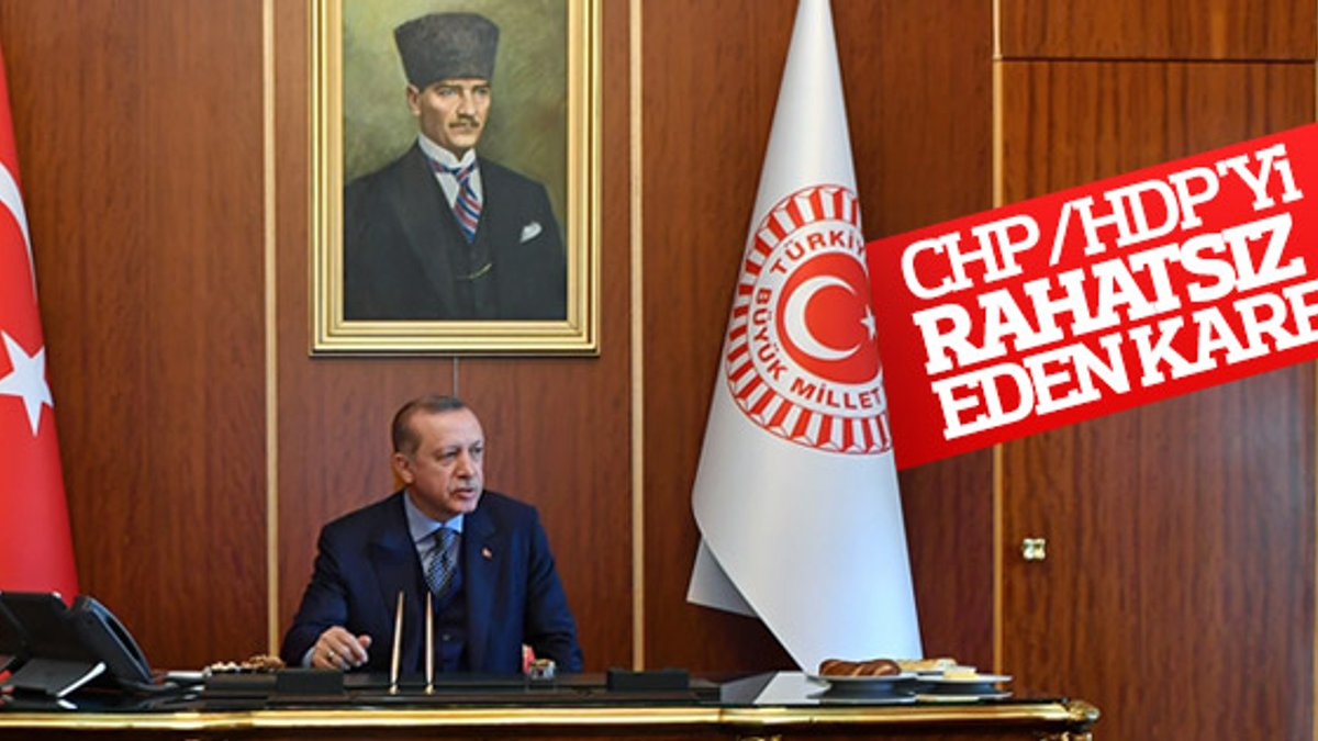 Meclis'te Erdoğan'ın oturduğu koltuk tartışıldı