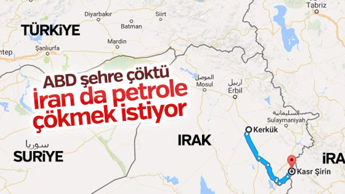 İran Kerkük'e 'Kasrı Şirin' petrol hattı döşeyecek