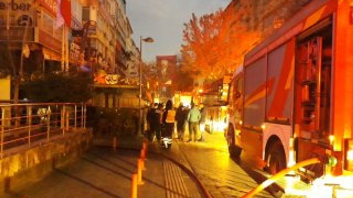 Ankara'da iş yerinde yangın