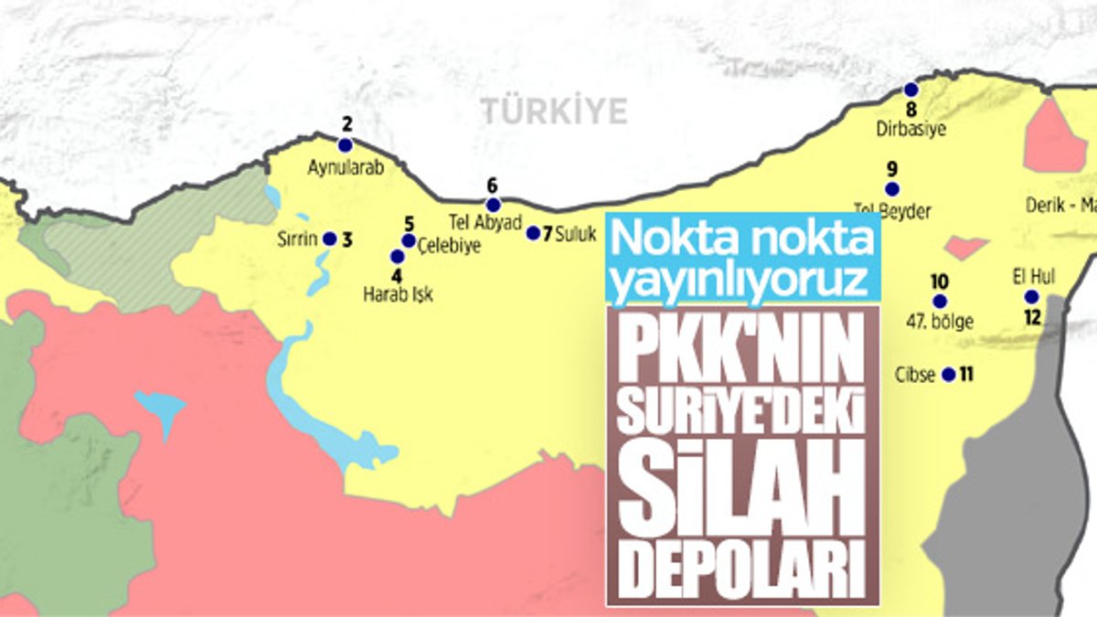 Suriye’nin kuzeyi PKK’nın silah deposu