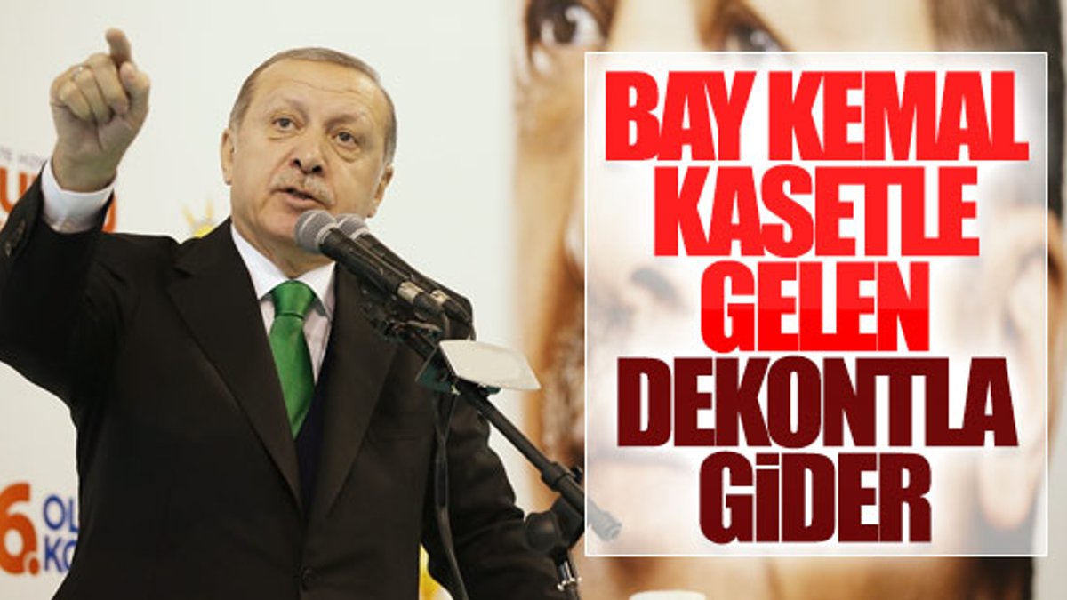 Erdoğan Kılıçdaroğlu'nun gidici olduğunu söyledi