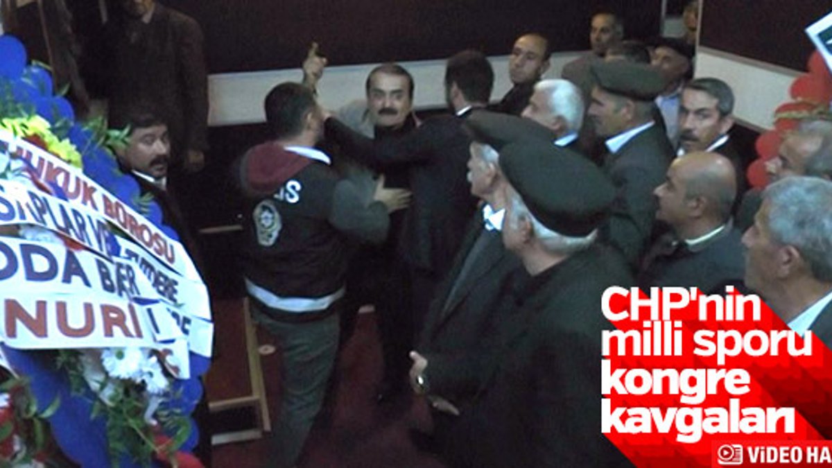 CHP Adıyaman İl Kongresi'nde yumruklu kavga