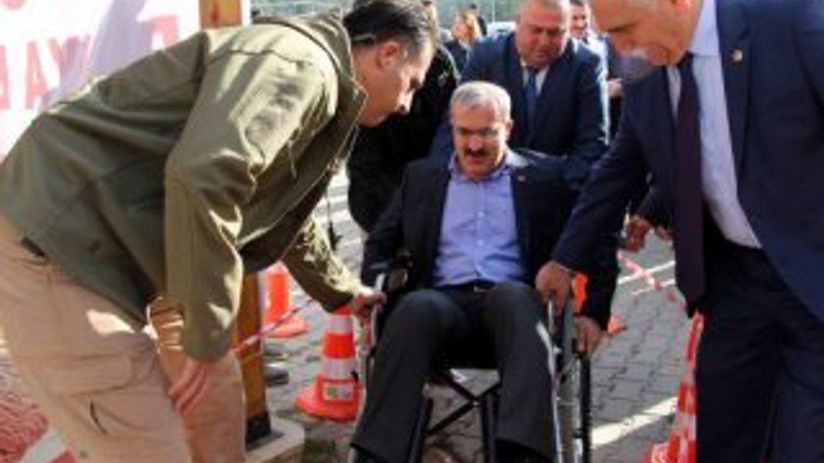Tokat'ta Engelliler Günü'nde protokol de engelli oldu