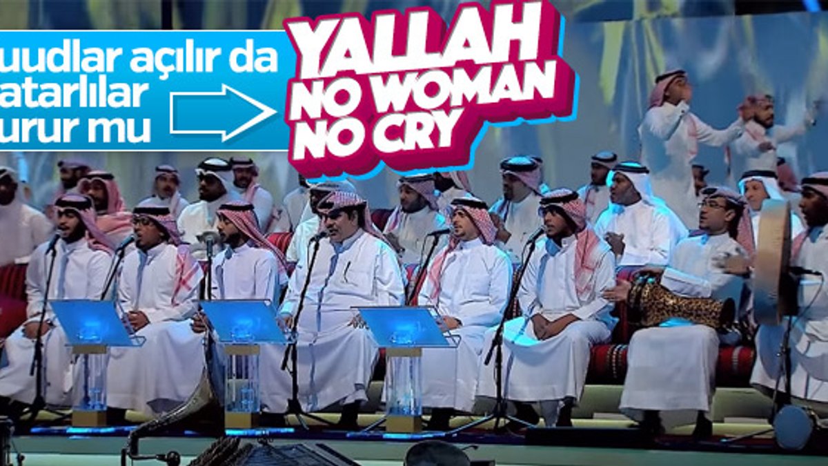 Katarlı sanatçıdan 'No Woman, No Cry' performansı